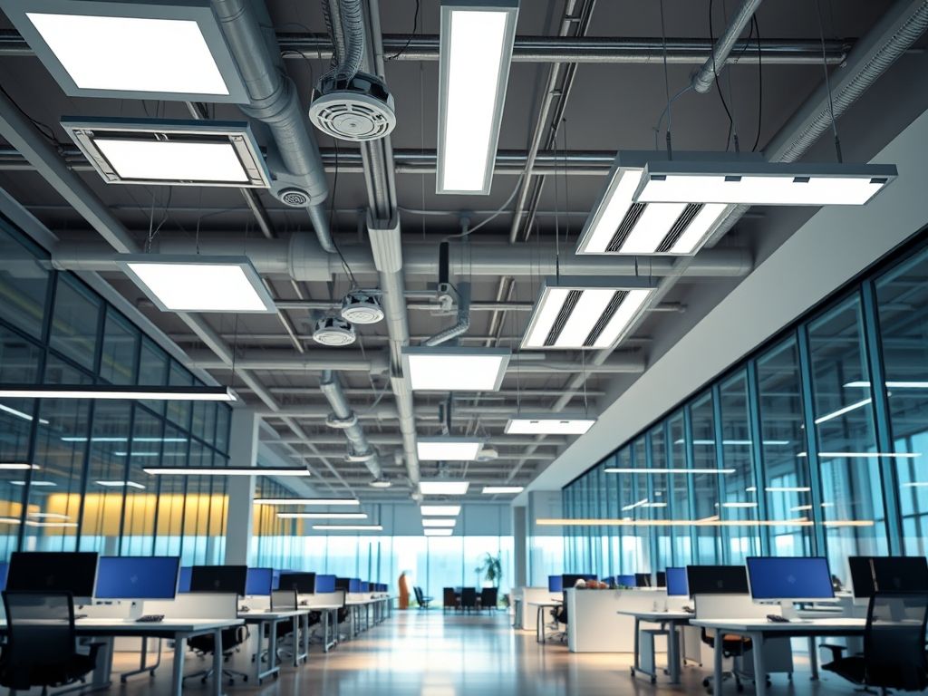 Luminárias LED para escritórios: modelos e instalação