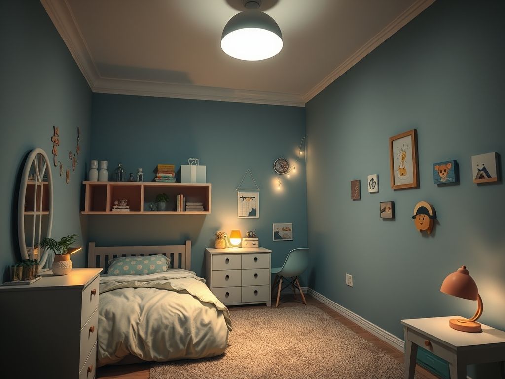 Luminárias LED para quartos de crianças: segurança e estilo