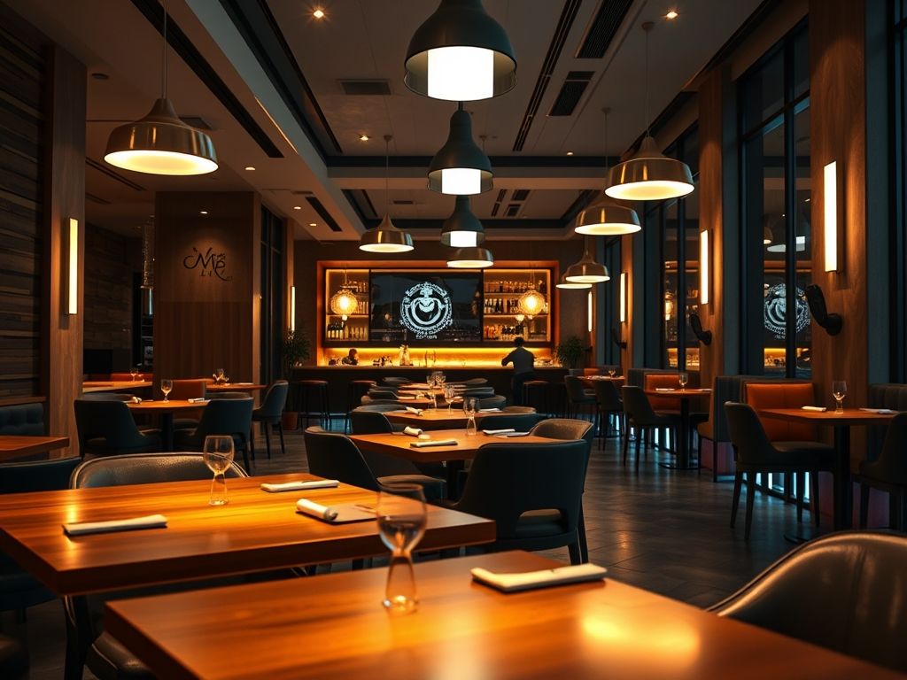 Luminárias LED para restaurantes