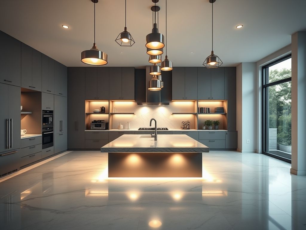 Luminárias para cozinha com ilha