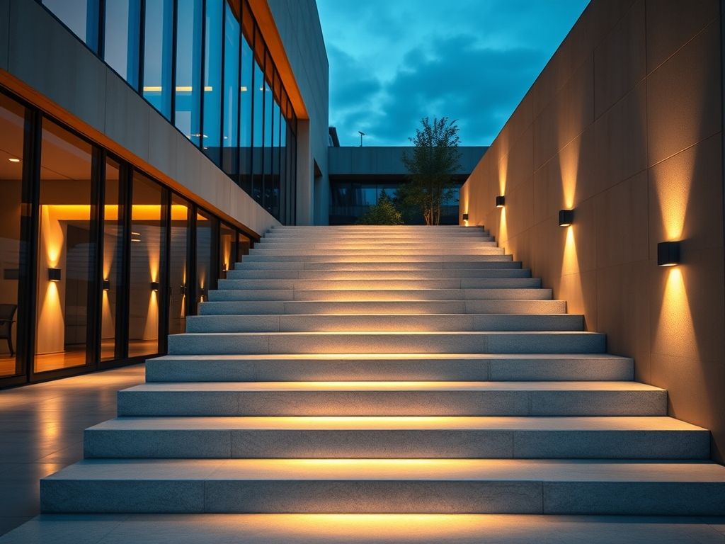 Luminárias para escada externa