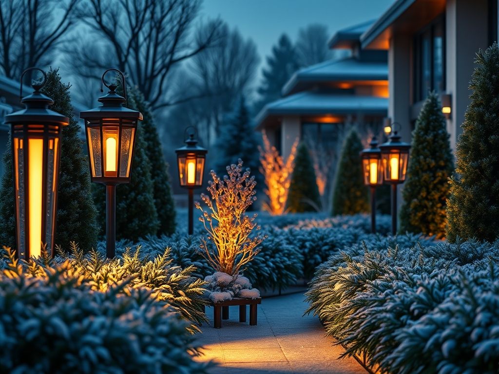 Luminárias para jardim de inverno