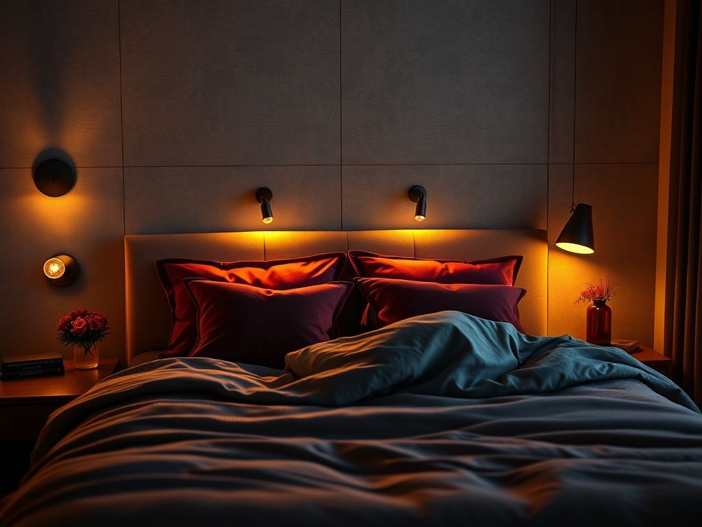 Luminárias para quarto de casal romântico