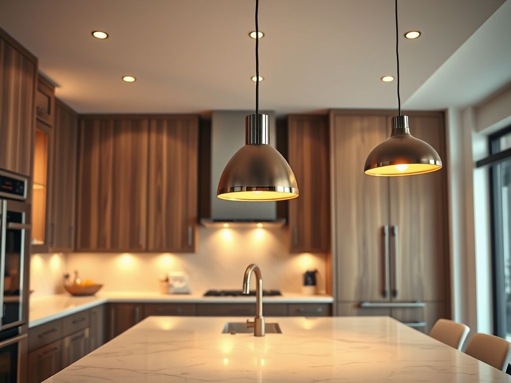 Luminárias pendentes modernas para cozinhas