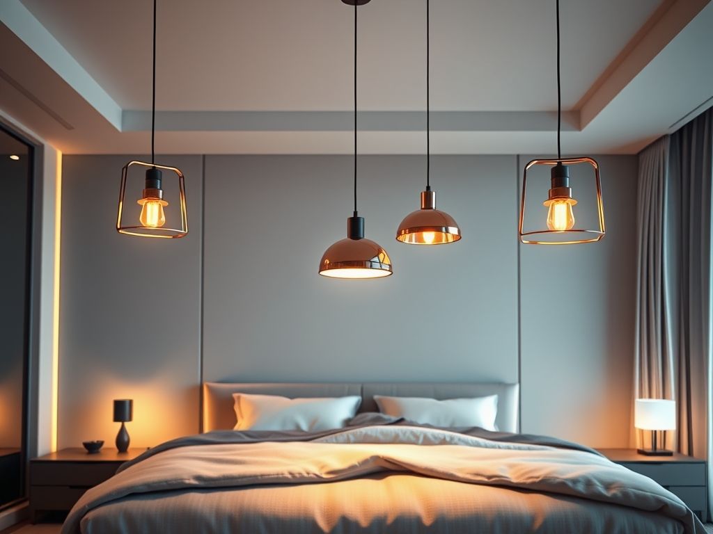 Luminárias pendentes modernas para quartos