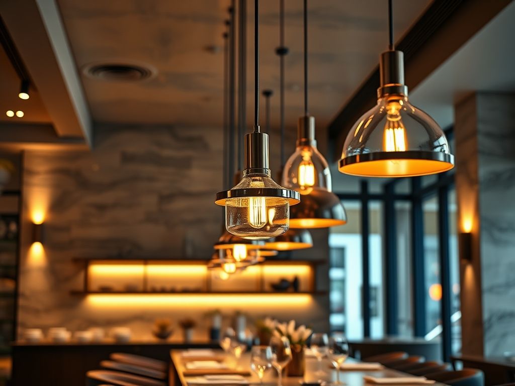 Luminárias pendentes para áreas gourmet