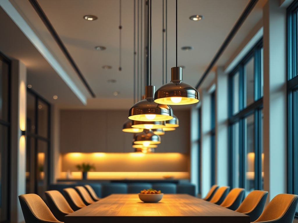 Luminárias pendentes para mesa de jantar