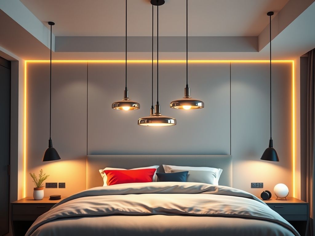 Luminárias pendentes para quarto