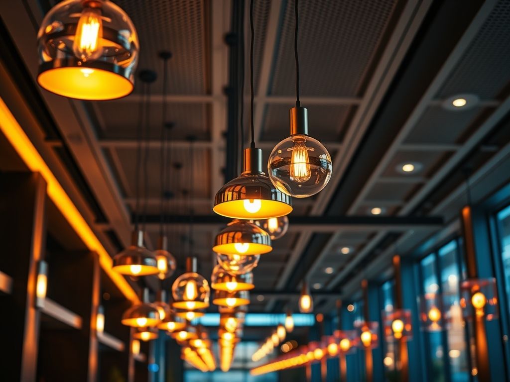 Luminárias pendentes para restaurante