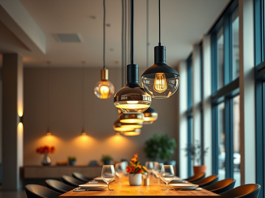 Luminárias pendentes para sala de jantar