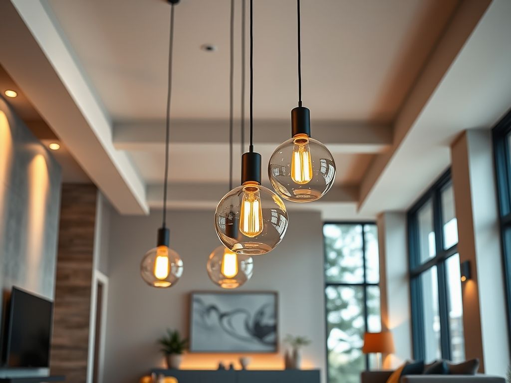 Luminárias pendentes para salas modernas