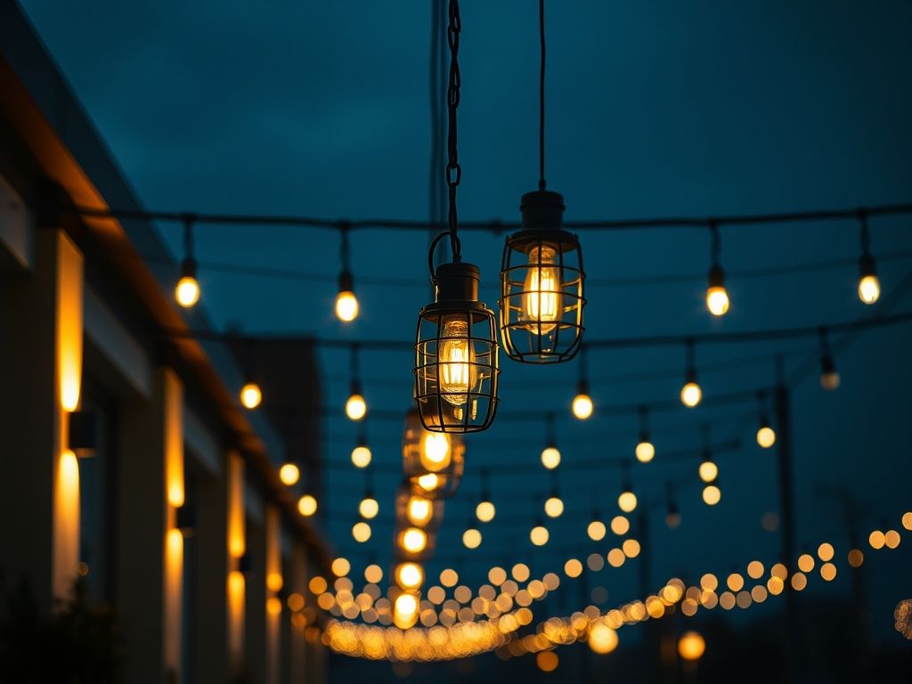 Luminárias pendentes para varanda
