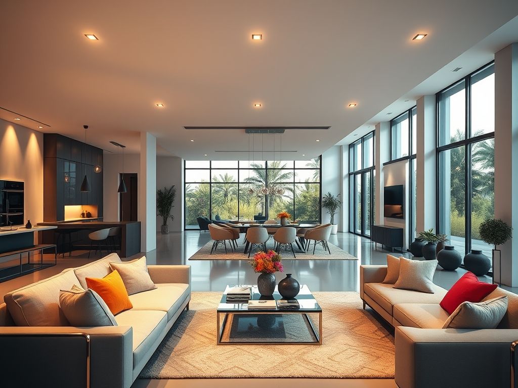 Luminárias sem fios em salas integradas: ideias de decoração