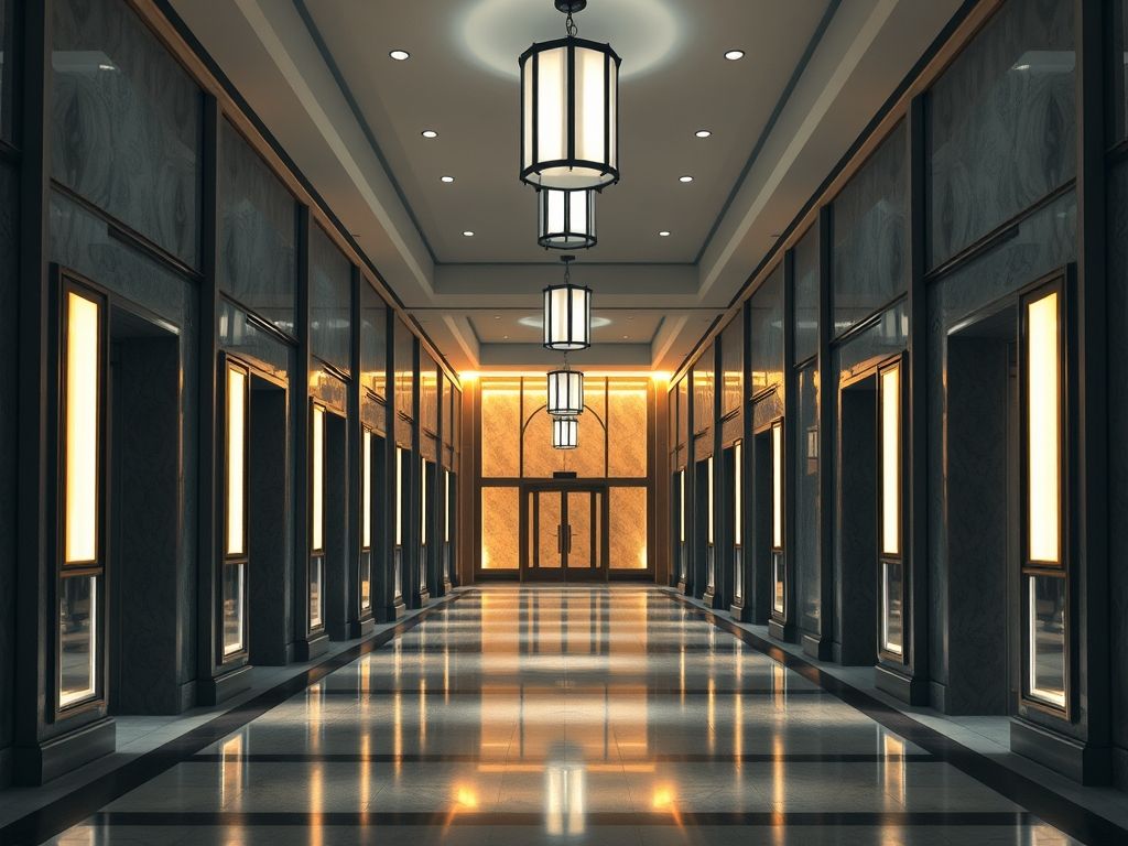 Luminárias sustentáveis para halls de entrada