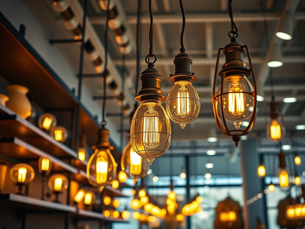 Luminárias vintage em lojas e comércios: ideias práticas