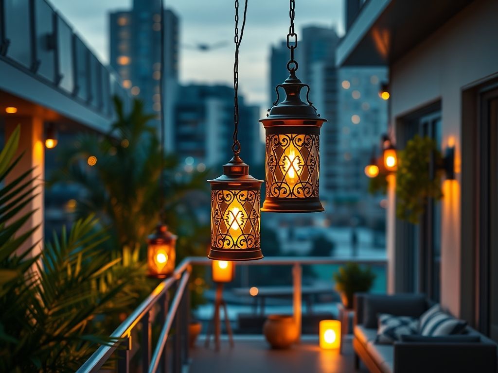 Luminárias vintage para varandas e áreas externas