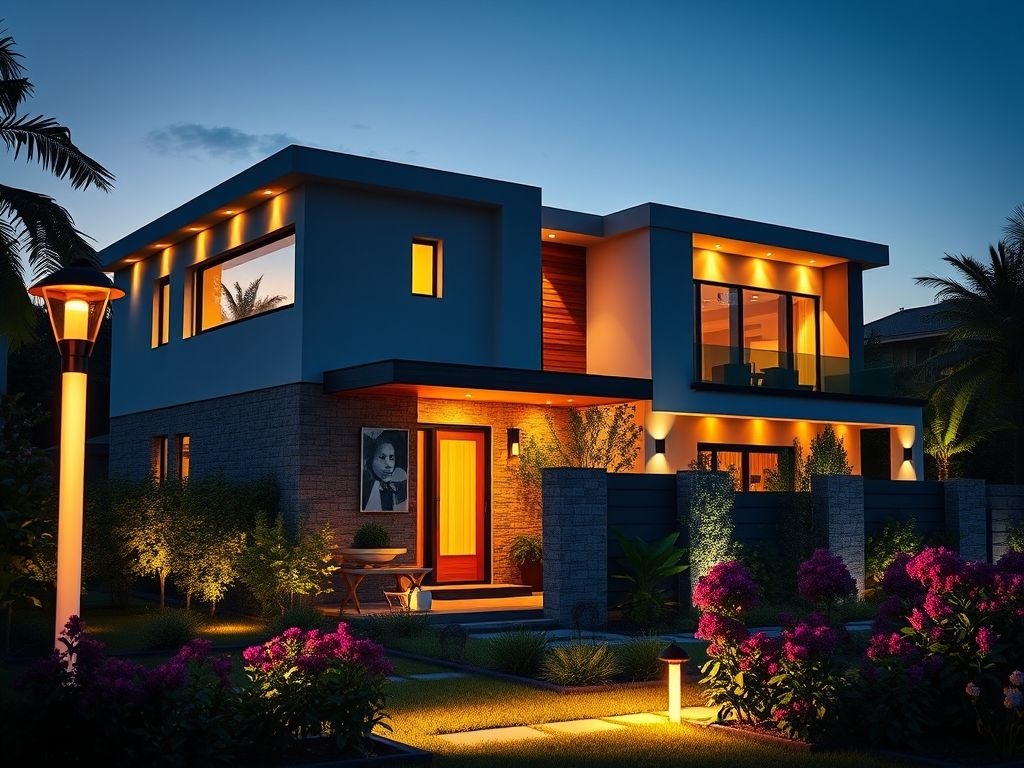 Melhores maneiras de iluminar fachada residencial