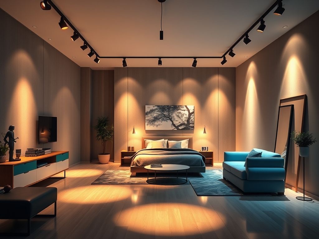 Melhores maneiras de usar spots no quarto