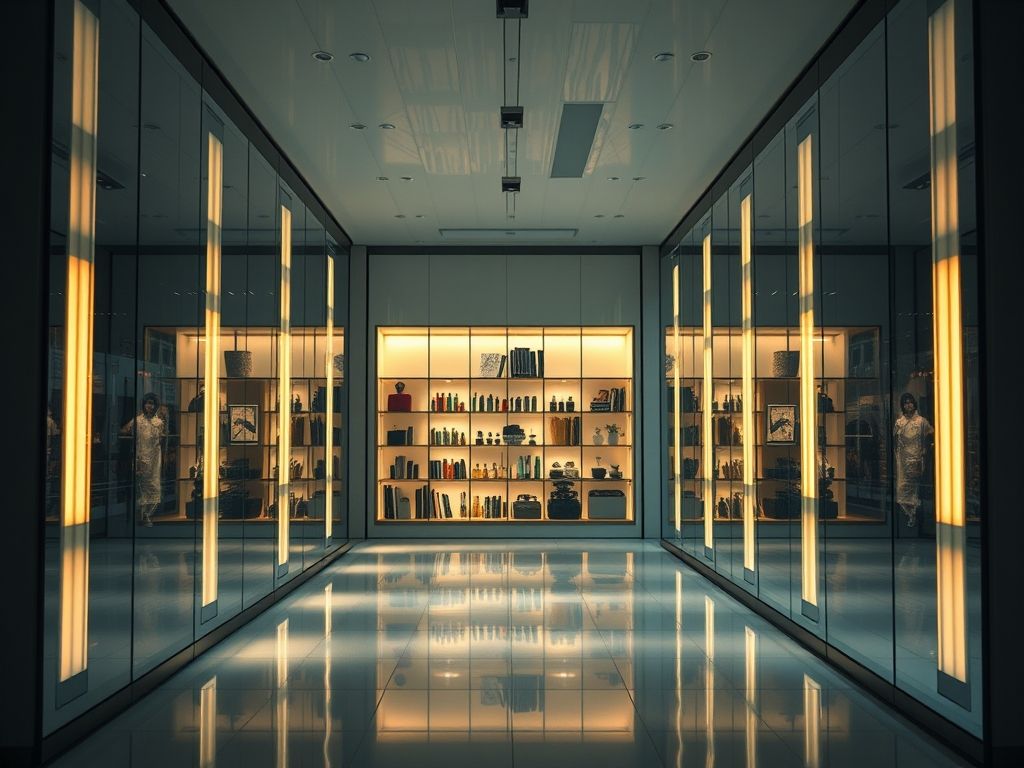 O que é iluminação de vitrine