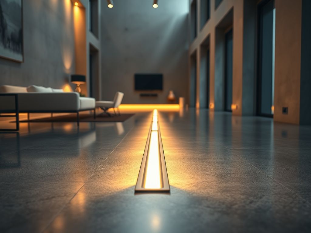 Perfil de LED embutido no piso: como instalar