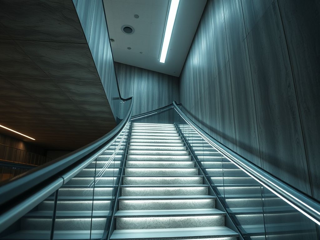 Perfil de LED linear para escadas