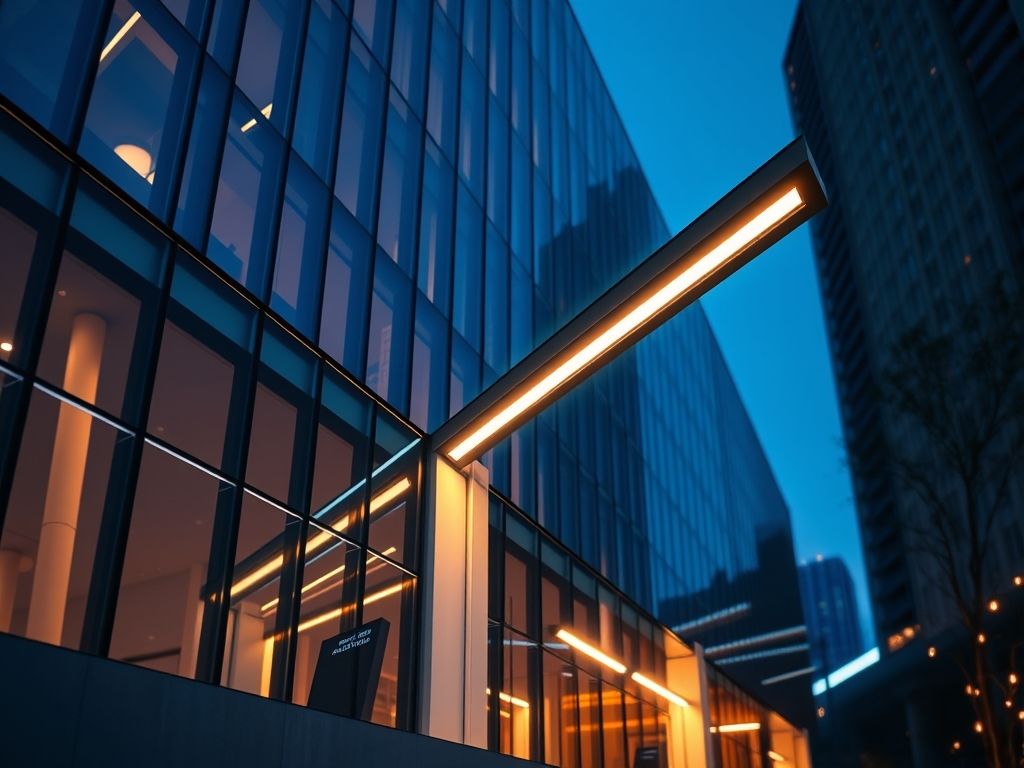 Perfil de LED linear para fachada