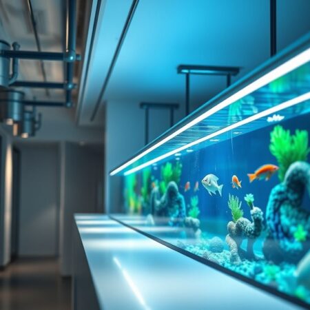 Fitas de LED para iluminação de aquários e terrários