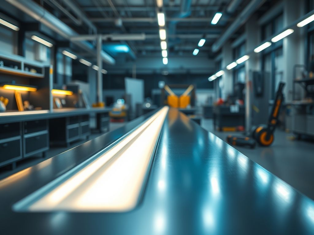 Perfil de LED linear para iluminação de bancos