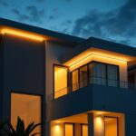 Perfil de LED linear para iluminação de casas noturnas