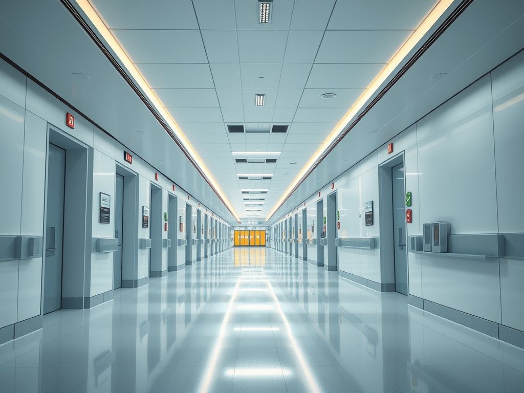 Perfil de LED linear para iluminação de hospitais