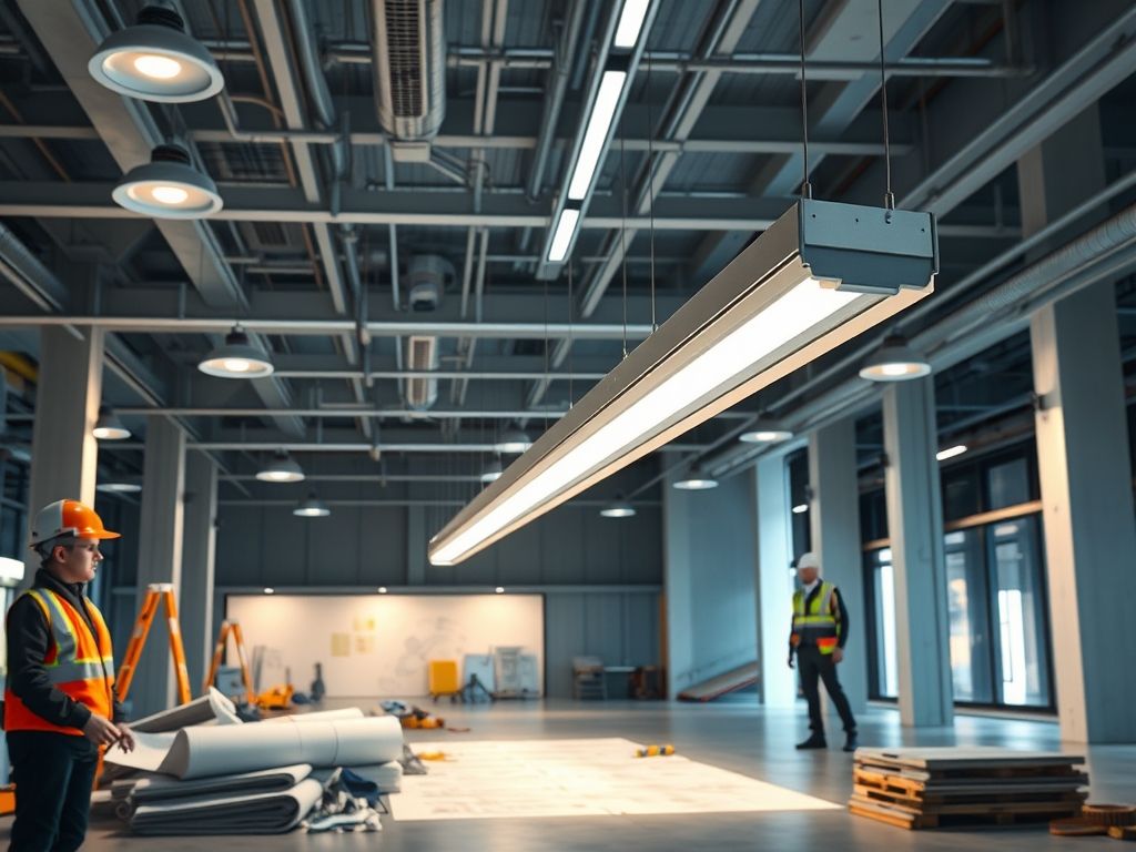 Perfil de LED linear para iluminação de óticas