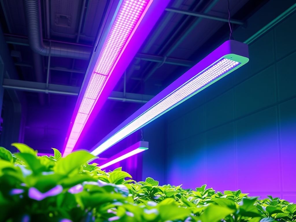 Perfil de LED linear para iluminação de plantações