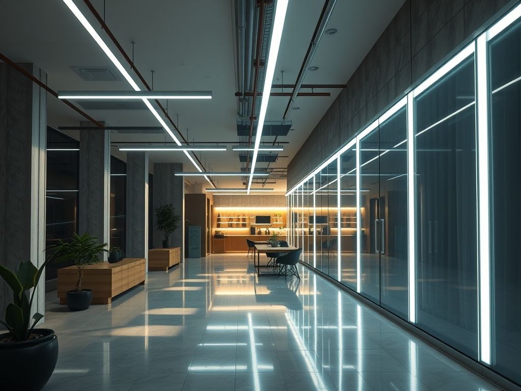 Perfil de LED linear para iluminação de relojoarias