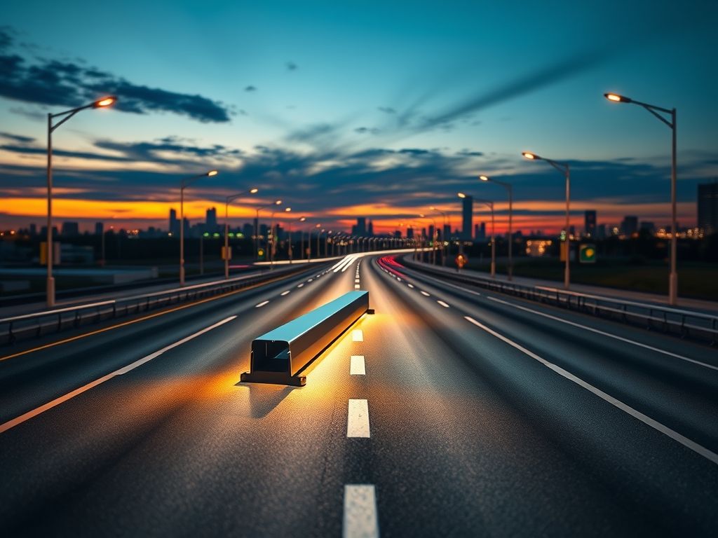Perfil de LED linear para iluminação de rodoviárias