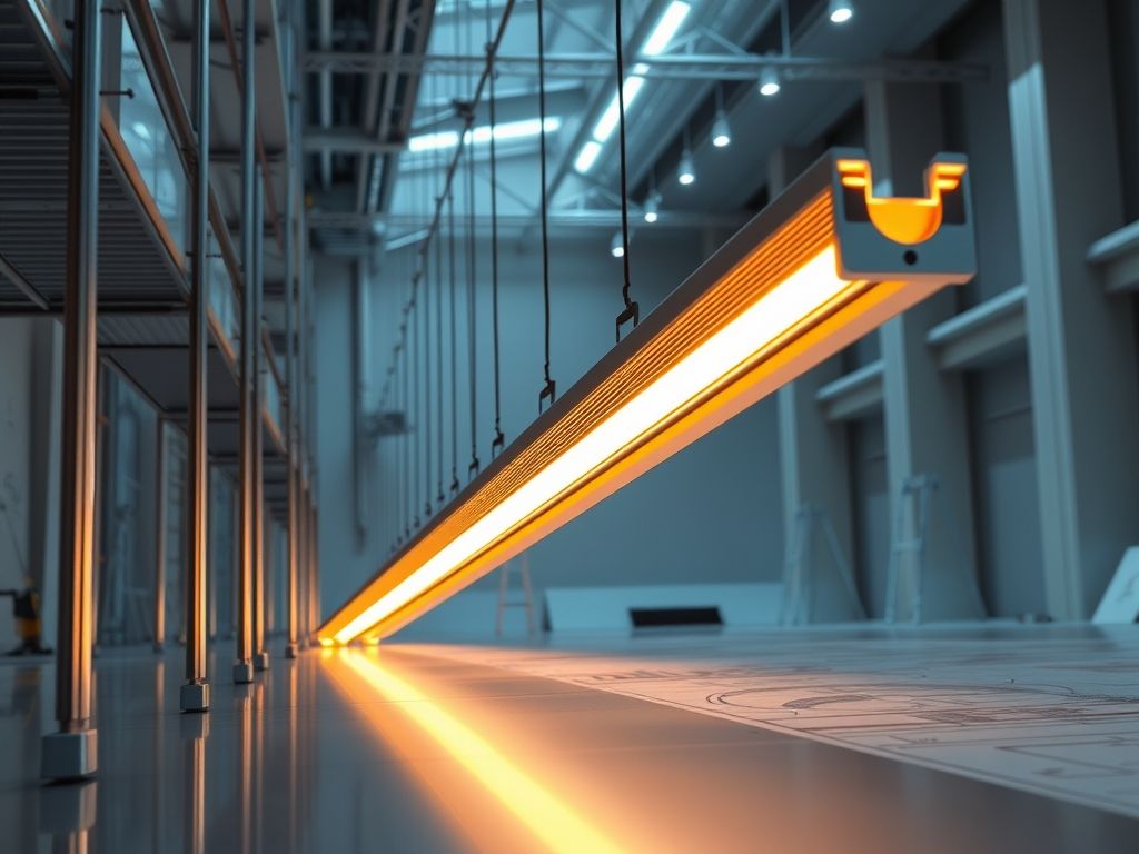 Perfil de LED linear para iluminação de templos