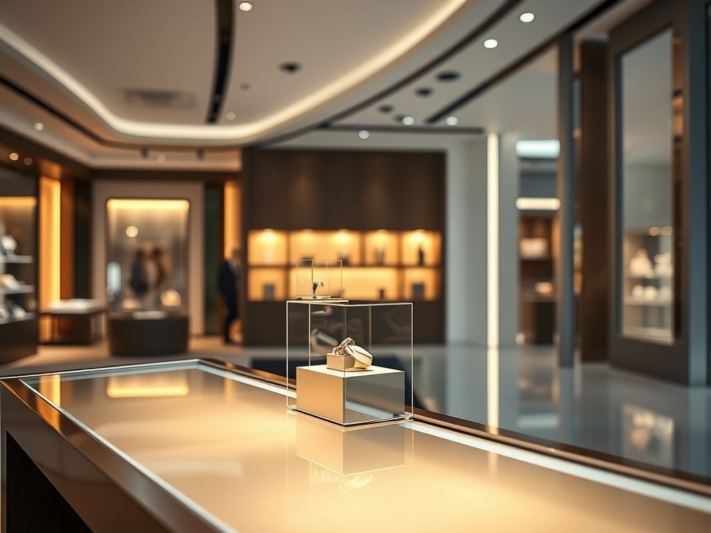 Perfil de LED linear para iluminação de vitrine