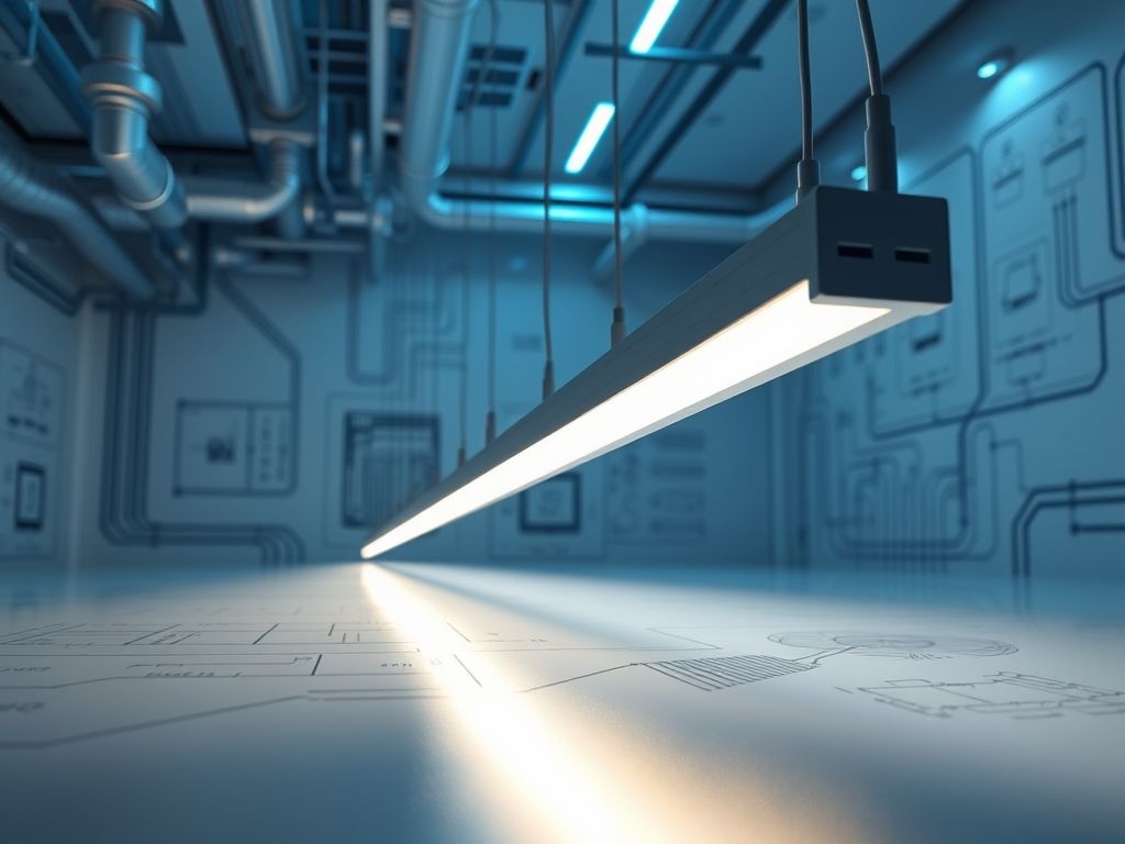 Perfil de LED linear para iluminação de viveiros