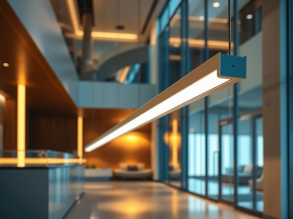Perfil de LED linear para iluminação elegante