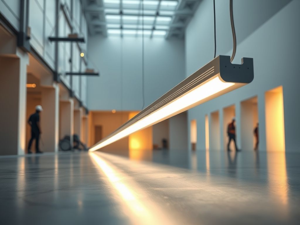 Perfil de LED linear para iluminação minimalista
