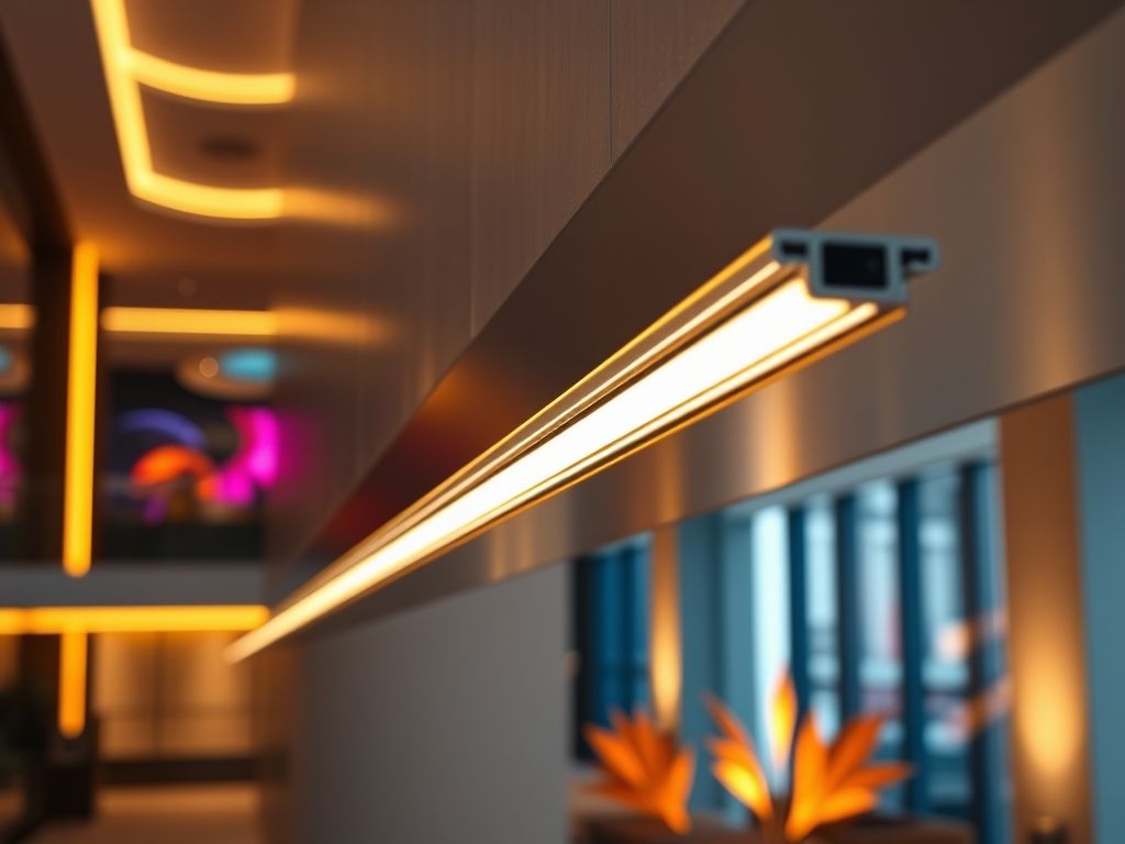 Perfil de LED linear para iluminação sofisticada