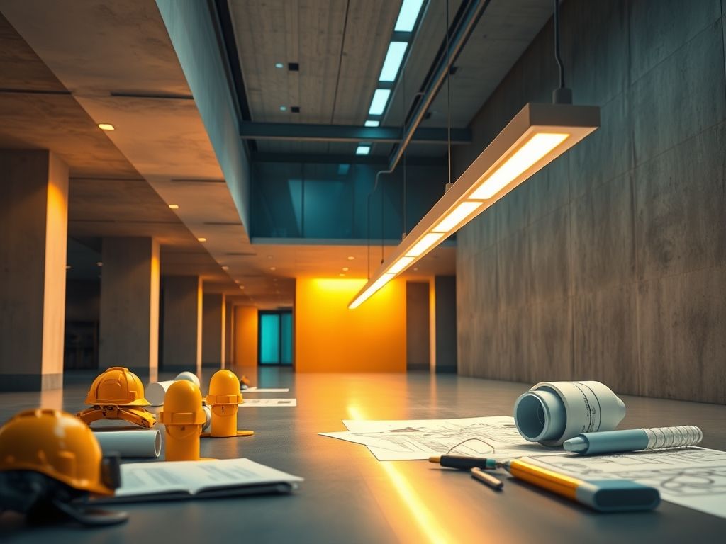 Perfil de LED linear para iluminação sustentável