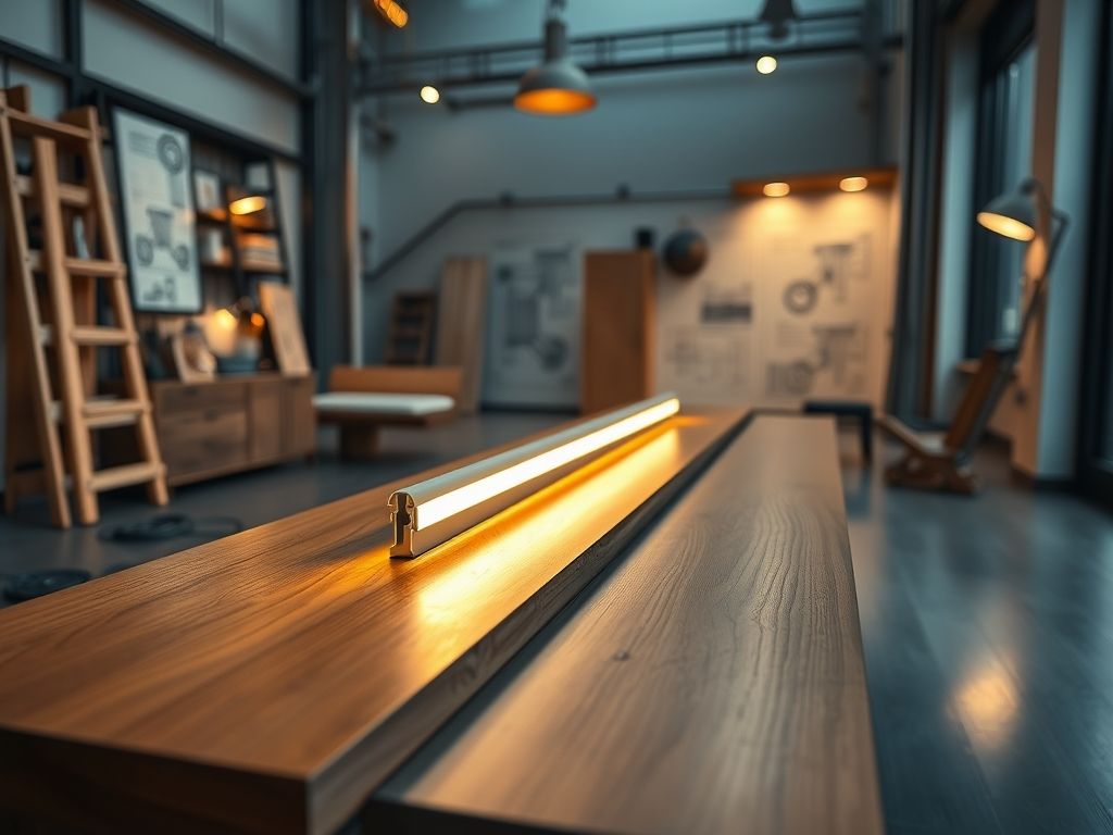 Perfil de LED linear para móveis