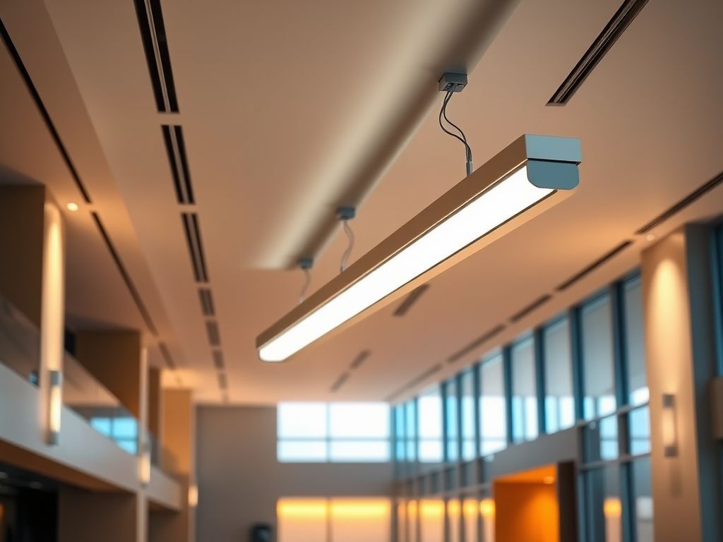 Perfil de LED linear para teto