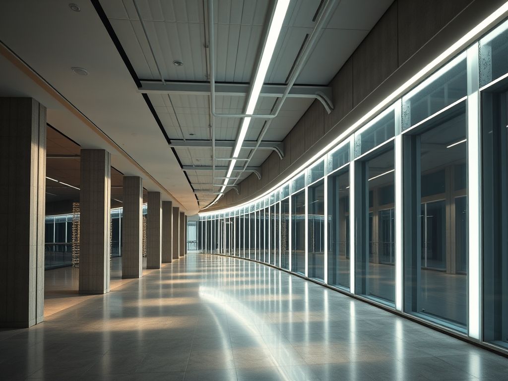 Perfil de LED linear para varanda