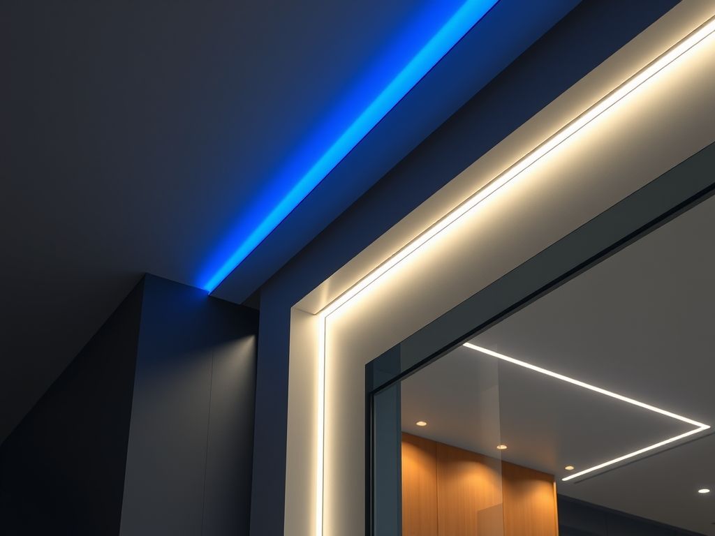 Perfil de LED minimalista: onde aplicar