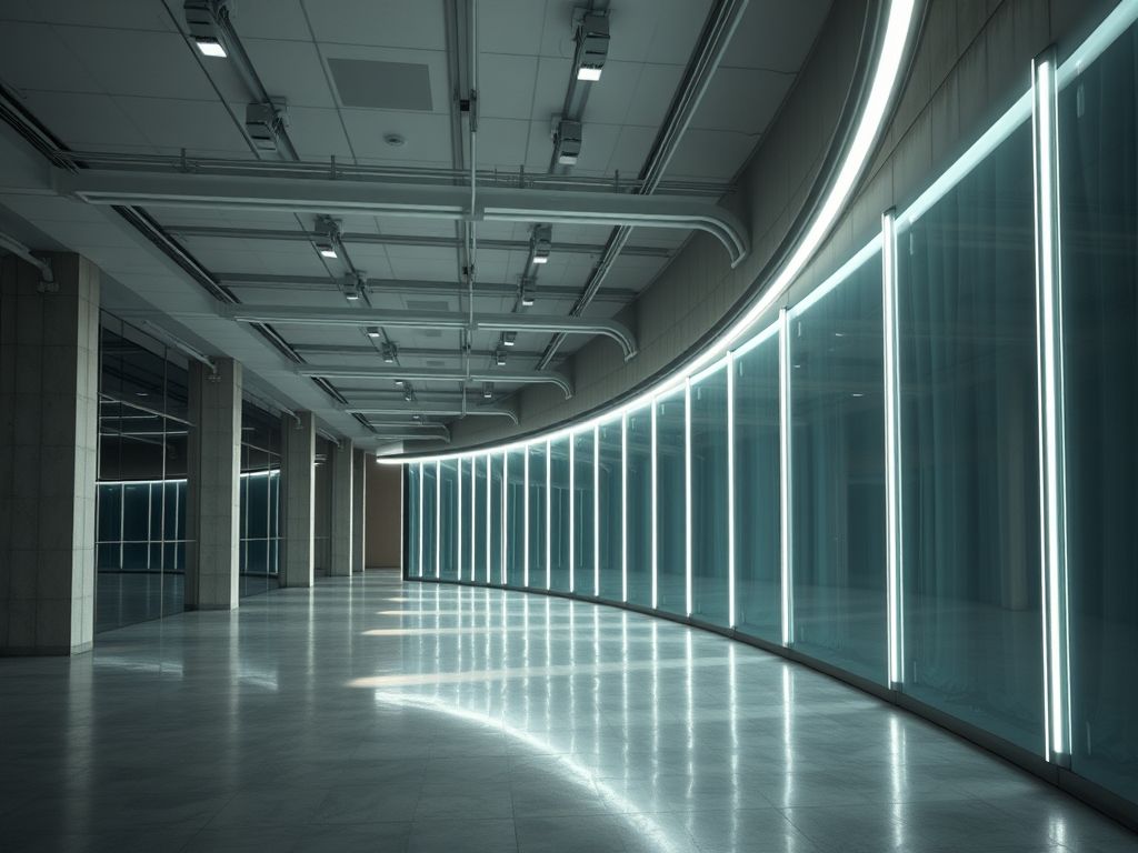 Perfil LED curvo para iluminação de sancas contínuas