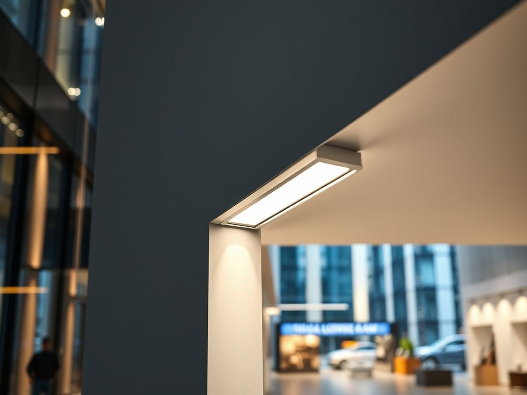 Perfil LED de canto 45 graus com difusor opaco