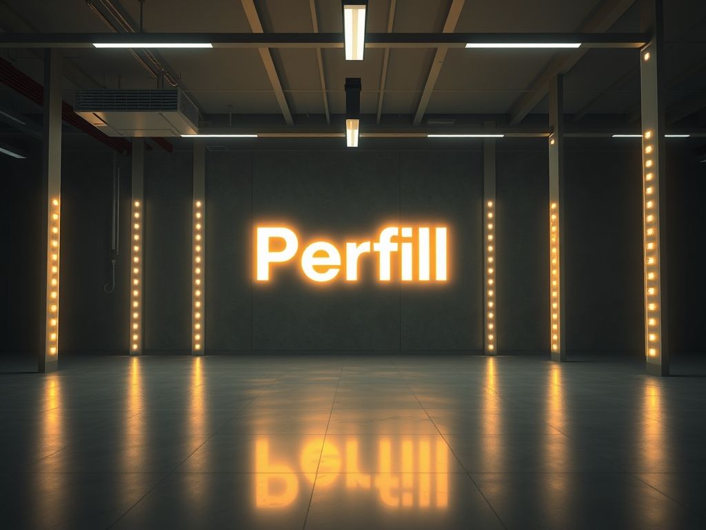 Perfil LED embutido em tetos de gesso liso