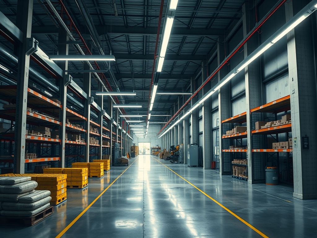 Perfil LED linear em ambientes industriais pesados