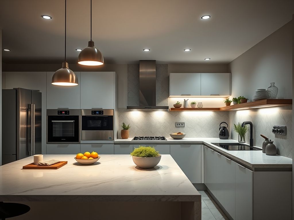 Perfil LED para cozinhas modernas: instalação